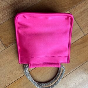 Vibrant Pink Mini Bag with Glossy Finish